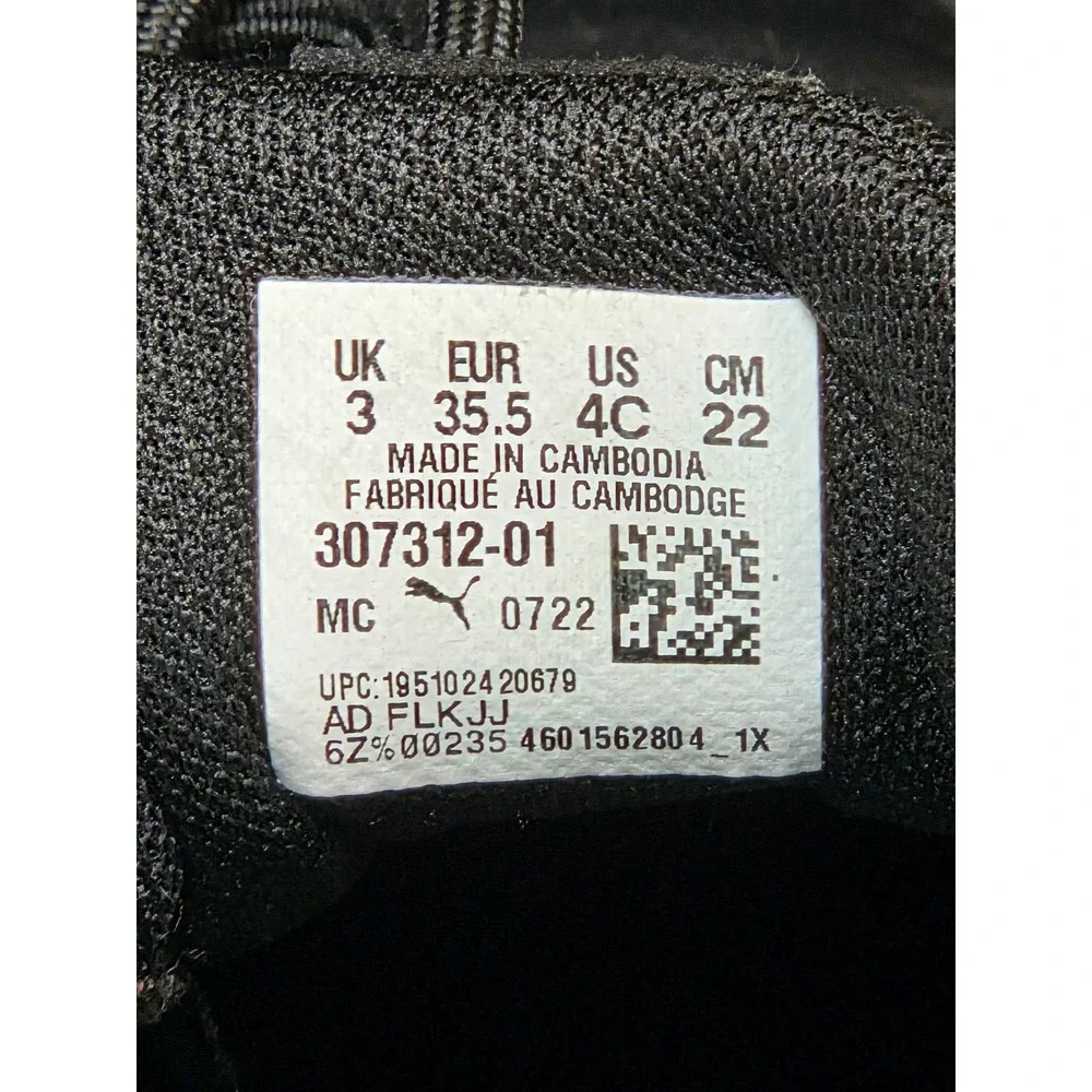 Puma BMW M1 Motorsport Drift Car Decal‎ Kids Black Sneakers Size Youth 4C